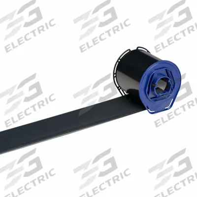 BRADY Single-Color Printer Ribbon: 2 23/64 in x 984 ft, Black, Wax/Resin - Brady Single-Color Ribbons