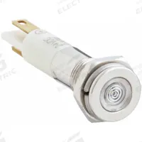 APPROVED VENDOR Flush Panel Light: 5/16 in Panel Mounting Hole Dia, LED, White, Flush Head, H08 (MPN 24M069). Key specifications — Brand: APPROVED VENDOR; Electrical Connection: 0.11 Male Quick Disconnect.