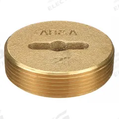 AB&A Cover: 2 in Overall Dia, 2 in Overall Ht, Brass, Brass, Brass, Screw-In (MPN 60360). Key specifications — Color: Brass; Brand: AB&A; Finish: Brass.