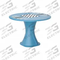 CORTECH Table: 29 in Overall Ht, 42 in Overall Dia, Game Top Included, Ballast Accepted, Slate Blue (MPN 670SBGT). Key specifications — Brand: CORTECH; Accepts Ballast: Ballast Accepted; Table Material: Polyethylene; Furniture Series: Endurance.