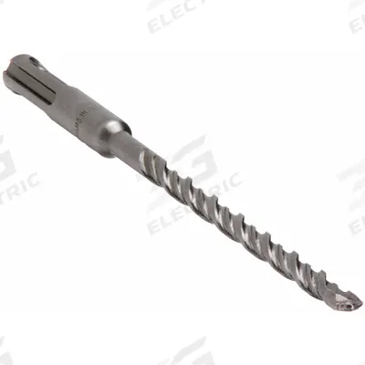 BOSCH Rotary Hammer Drill: 1/4 in Drill Bit Size, 4 in Max Drilling Dp, 6 in Overall Lg - SDS-Plus Concrete & Masonry Drill Bits
