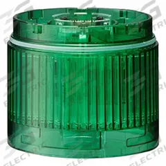 PATLITE Tower Light Module: Steady, 24V DC, Green, 60 mm Overall Dia, 40 mm Overall Ht, LR6, LR6-E-G. Key specifications — Brand: PATLITE; Compatible with Series: LR6; Lens Color: Green; Operating Voltage: 24V DC; Manufacturer Part Number: LR6-E-G.