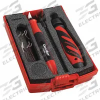 SHAVIV Deburring Tool Kit: B10/B11/B25/E111/E250/E400/E707 Blade, Mango II Handle (MPN 154-00040). Key specifications — Blade Trade Number: B25; Brand: SHAVIV; Holder Trade Letter: E.