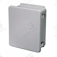 WIEGMANN Enclosure: Fiberglass, 15 in x 13 in x 6 in, NEMA 1/12/3R/4, Solid Cover, Hinged (MPN HW-J161406FCHQR). Key specifications — Brand: WIEGMANN; Closure Method: Padlock Hasp; Enclosure Material: Fiberglass; Knockouts: Not Included.