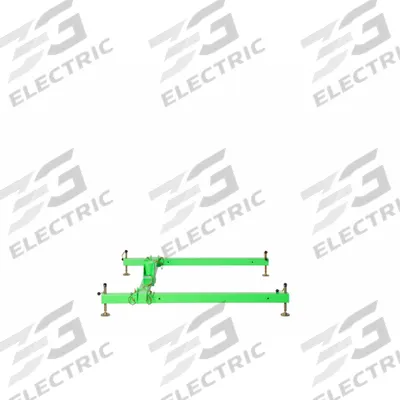DBI-SALA Davit Base: 102 7/8 in x 72 in, 72 in Lg, Green, Powder Coated, Base - Davit System Bases