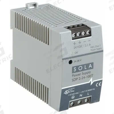 SOLAHD DC Power Supply: DIN Rail, 50 W Output Power - Rated, 2.1 A Current - Output - DIN Rail Mount DC Power Supplies