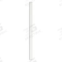 ASI GLOBAL Partition Column: Steel, Smooth Semi Gloss, White, 82 in Ht, 4 in Wd, 1 1/4 in Thick (MPN 40-91370403-29). Key specifications — Inner Core Type: Honeycomb; Brand: ASI GLOBAL PARTITIONS; Color: White; Finish/Texture: Smooth Semi Gloss.