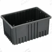 QUANTUM STORAGE SYSTEMS Divider Box: 0.59 cu ft, 16 1/2 in x 10 7/8 in x 8 in, Lid Not Included (MPN DG92080CO). Key specifications — Includes Dividers: Dividers Not Included; Includes Lid: Lid Not Included; Material: Plastic; Color: Black; Brand: QUANTUM STORAGE SYSTEMS.