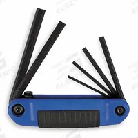EKLIND Hex Key Set: 1 - 5 Pieces, Fold-Up Hex, Folding, Metric, Std End, Short, 1 Pieces, 6 Tips (MPN 25161). Key specifications — attr1205553: Not Tether Capable; attr1205554: EKLIND; attr1205568: Black Oxide; attr1293176: 1 - 5 Pieces.
