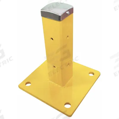 APPROVED VENDOR Universal Post: Universal, 12 5/8 in Overall Ht, Steel, Powder Coated - Bolt-On Guardrail Posts
