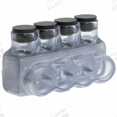 POLARIS Multitap Connector: 4 Port, Single-Sided Entry, 14 AWG – 1/0 AWG Wire Size - Dry-Location Single-Sided Entry Multitap Connectors