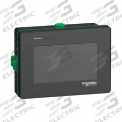 SCHNEIDER ELECTRIC Touch Panel: TFT Color LCD, 4 in Display Screen Size, 24V DC, Resistive (MPN HMISTM6200). Key specifications — attr1075166: Uni-Telway; attr1075199: 24V DC.