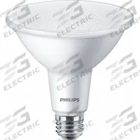PHILIPS Compact LED Lamp: LED, PAR38, Medium Screw (E26), 13 W Watt, 2700K, 1,300 lm Light Output (MPN 13PAR38/COR/927/F40/DIM/P/ULW/T20-6/1FB). Key specifications — Bulb Finish: Clear; Color Temperature: 2700K; Shatter-Resistant: Yes; Brand: PHILIPS; Voltage: 120V; Bulb Shape: PAR38.