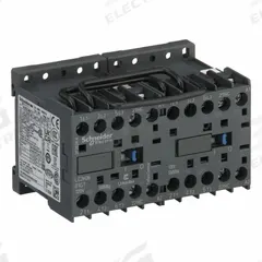 SCHNEIDER Miniature IEC Magnetic Contactor: Reversing, 3 Poles, 3NO Contacts, 6 A, 120V AC Coil (MPN LC2K0601G7). Key specifications — Brand: SCHNEIDER; Integrated Surge Suppression: No.