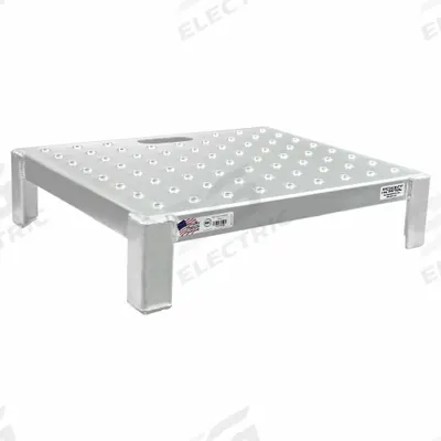 NEW AGE INDUSTRIAL Work Platform: 6 in Platform Ht - Max, 24 in Platform Wd, 20 in Platform Dp - Single-Step Work Platforms