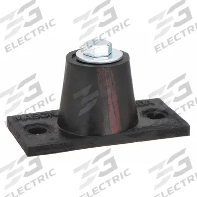 MASON Floor-Mount Vibration Isolator: Neoprene, 125 lb Capacity, 1 1/2 in Ht - Elastomer-Style Floor-Mount Vibration Isolators