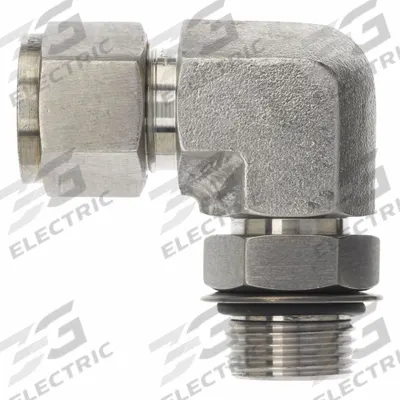 BRENNAN INDUSTRIES Compression Fitting Elbow: 3/8 in OD x 1/4 in OD Fitting Size - Clean & Bagged Single-Ferrule Stainless Steel Fittings