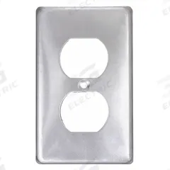 HUBBELL KILLARK Weatherproof Cover: Copper-Free Aluminum, FD/FS, Duplex Receptacles, 1 Gangs, 3 (MPN 1FA). Key specifications — Brand: HUBBELL KILLARK; Color: Gray; Compatible with Product Type: Duplex Receptacles; Compatible with Series: FS; Mounting Orientation: Vertical.