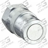 PARKER Hydraulic Quick Connect Hose Coupling: 3/4 in Coupling Size, Steel, Fluorocarbon, Female NPTF (MPN 71-3N12-12FV). Key specifications — Seal Material: Fluorocarbon; Body Material: Steel; Brand: PARKER.