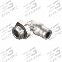 LEGRIS Push-Fit Elbow Fitting: 3/8 mm Pipe x 14 mm OD Size, BSPP x Push-to-Connect, Brass, Silver (MPN 3699 14 17). Key specifications — Brand: LEGRIS.
