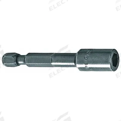 APEX Power Socket Adapter: 3/8 in Output Drive Size, Square, 3 in Overall Lg - 1/4" Male Hex Drive Power Socket Adapters