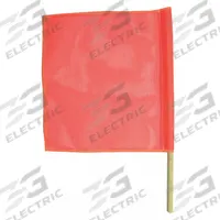 APPROVED VENDOR Vehicle Flag: Vehicle Flag, 30 in Dowel, 18 in x 18 in Flag Size (H x W) (MPN SFKV18-30). Key specifications — Product Type: Vehicle Flag; Color: Fluorescent Orange; Brand: APPROVED VENDOR; Includes: 30 in Dowel; Material: PVC Coated Mesh.