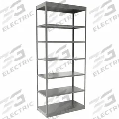 HALLOWELL Metal Shelving: Standalone, Heavy-Duty, 36 in x 18 in, 84 in Overall Ht, 7 Shelves (MPN DT5512-18HG). Key specifications — Frame Material: Steel; Shelving Material: Steel; Assembled: Unassembled; Color: Gray; Brand: HALLOWELL.