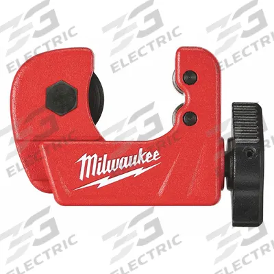 MILWAUKEE Tube Cutter: 1/8 in – 5/8 in OD Cutting Capacity, Std Wheel, 2 in Tool Lg - Metal Tubing Compact Cutters