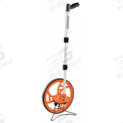 KESON Measuring Wheel: 9,999 ft Range, Fixed Handle Handle, Spoked Single Wheel - Mechanical Outdoor Measuring Wheels