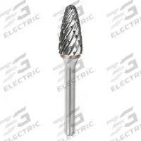 SGS PRO Carbide Bur: Ball-Nosed Tree, SF-3, Steel Cut, 3/8" x 3/4" Head, 1/4" Shank (MPN 19377). Key specifications — Trade Number: SF-3; Brand: SGS PRO.