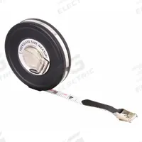 KESON Long Tape Measure: Manual, MC-10-50, SAE/Engineers Scale, 50 ft, 1/100 ft, Stainless Steel. Key specifications — attr939846: MC-10-50; attr939849: Fiberglass; attr939859: Nonmagnetic Single Hook; attr939850: Single-Sided; attr939855: 1/100 ft; attr944023: Hook End; attr940484: KESON; attr985224: Stainless Steel.