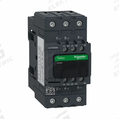 SCHNEIDER Magnetic Contactor,4.8 in H (MPN LC1D40AF7) - Non-Reversing IEC Contactors