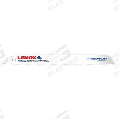 LENOX Reciprocating Saw Blade: 12/16 Teeth per Inch, 12 in Blade Lg, 0.04 in Blade Thick - Thick-Metal-Cutting Blades