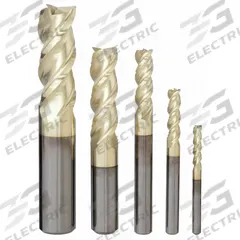 APPROVED VENDOR End Mill Set: Square, 5 Pc, Carbide, ZrN Coated, 3 Flute, 1/8" to 1/2" Mill Dia (MPN 273-888882)