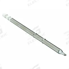 HAKKO Soldering Tip: T15 Series, Bevel, 3.3 mm W, 10 mm Lg (MPN T15-BC3). Key specifications — Brand: HAKKO; Compatible Handpiece Manufacturer Model Number: FM-2028; Manufacturer Part Number: T15-BC3.