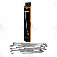 BETA Socket End Wrench Set: 8 mm_10 mm_11 mm_13 mm_14 mm_17 mm_19 mm Socket Size, 6-Point, Metric (MPN 952/S7). Key specifications — attr1204026: BETA.