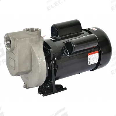 Dayton Centrifugal Pump: 115/208-230V AC, 50 ft Max Head, 1 1/2 in Compat Intake and Disch - 1/8 to 1 HP Self-Priming Centrifugal Pumps