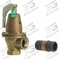 WATTS Relief Valve: FNPTF x FNPTF, 2 in x 2 in, Bronze, 150 psi Max. Op Pressure (MPN 2 174A 125 FS). Key specifications — Brand: WATTS.