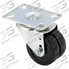 APPROVED VENDOR Plate Caster: Swivel, No Brake, Rubber, 3 in Wheel Dia, 7/8 in Wheel Wd, Plain (MPN 26Y510). Key specifications — attr1093313: Plain; attr1093347: Black; attr1093360: APPROVED VENDOR; attr1172362: Swivel.
