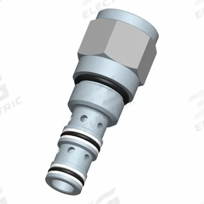 BUCHER HYDRAULICS Cartridge Valve: Steel, Screw-In, Screwdriver Adjustment - Flow Control Cartridge Valves