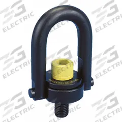 TE-CO Hoist Ring: Pivot/Swivel, Black Oxide-Coated Steel, 3/8"-16, Max. 1,000 lb, Lifting/Pulling (MPN AK46106). Key specifications — Brand: TE-CO; Thread Size: 3/8"-16; Operation: Pulling.
