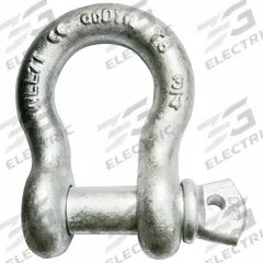APPROVED VENDOR Anchor Shackle: Anchor Shackle, 14,000 lb Working Load Limit, Alloy Steel, Silver (MPN 55AY22). Key specifications — Body Color: Silver; Brand: APPROVED VENDOR.