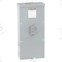 SQUARE D Circuit Breaker Enclosure: 3 Spaces, 250 A Amps, Surface Mounting, Outdoor (MPN J250R). Key specifications — attr196434: Square D H and J-Frame Circuit Breakers; attr196428: Surface; attr196429: Outdoor; attr211159: SQUARE D.