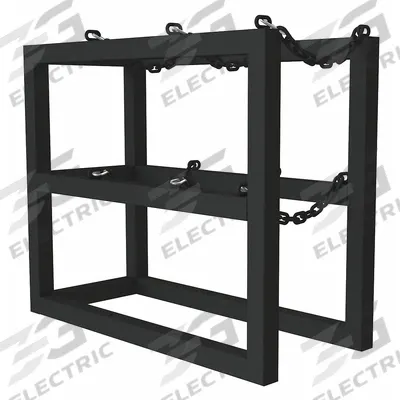 DURHAM MFG Gas Cylinder Rack: Vertical, 16 in x 36 in x 30 in - Vertical Gas Cylinder Racks