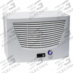 RITTAL Enclosure Air Conditioner: 2,116 BtuH, Indoor Dust-Tight, Cooling Only, 230 V, 12, Roof Mount (MPN 3382500). Key specifications — Brand: RITTAL; Mounting Type: Roof Mount; Operation Mode: Cooling Only; Operating Voltage: 230 V.