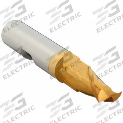 CLEVELAND Square End Mill: High Speed Steel, TiN Coated, 2 Flute, 5/16" Mill Dia - General Purpose High-Speed Steel Square End Mills