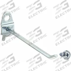 APPROVED VENDOR Single Rod Pegboard Hook: 1/4 in Peg Hole, For 1 in Pegboard Hole Spacing, 10 PK (MPN 5TPD2). Key specifications — Finish: Zinc-Plated; Color: Silver; Locking System: Screw-In; Mounting Type: Surface; Accessory Type: 30-Degree Single Hook; Brand: APPROVED VENDOR.