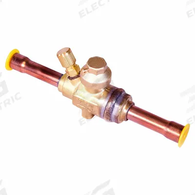 APOLLO Refrigerant Ball Valve: 1/2 in Male Sweat, Access Port, 700 psi - Sweat Connection Refrigeration Ball Valves