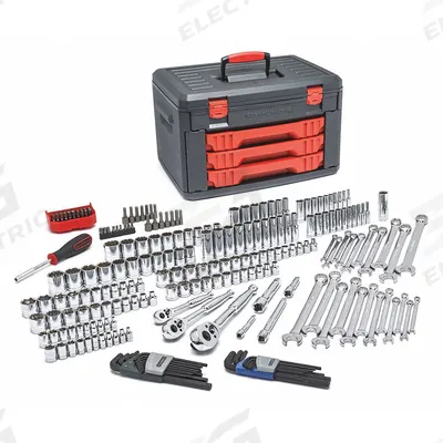 GEARWRENCH Ratchet Set: 219 Total Pcs - Tool Sets with Tool Box