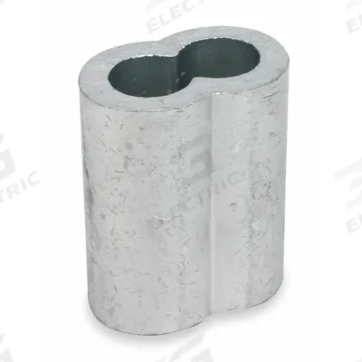 Dayton Wire Rope Oval Sleeve: Oval Sleeve, Swage, 3/32 in Compatible Rope Dia - Oval Sleeves